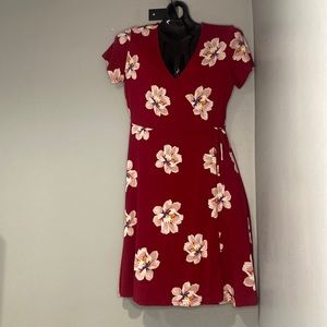 Red Short Sleeve Dress